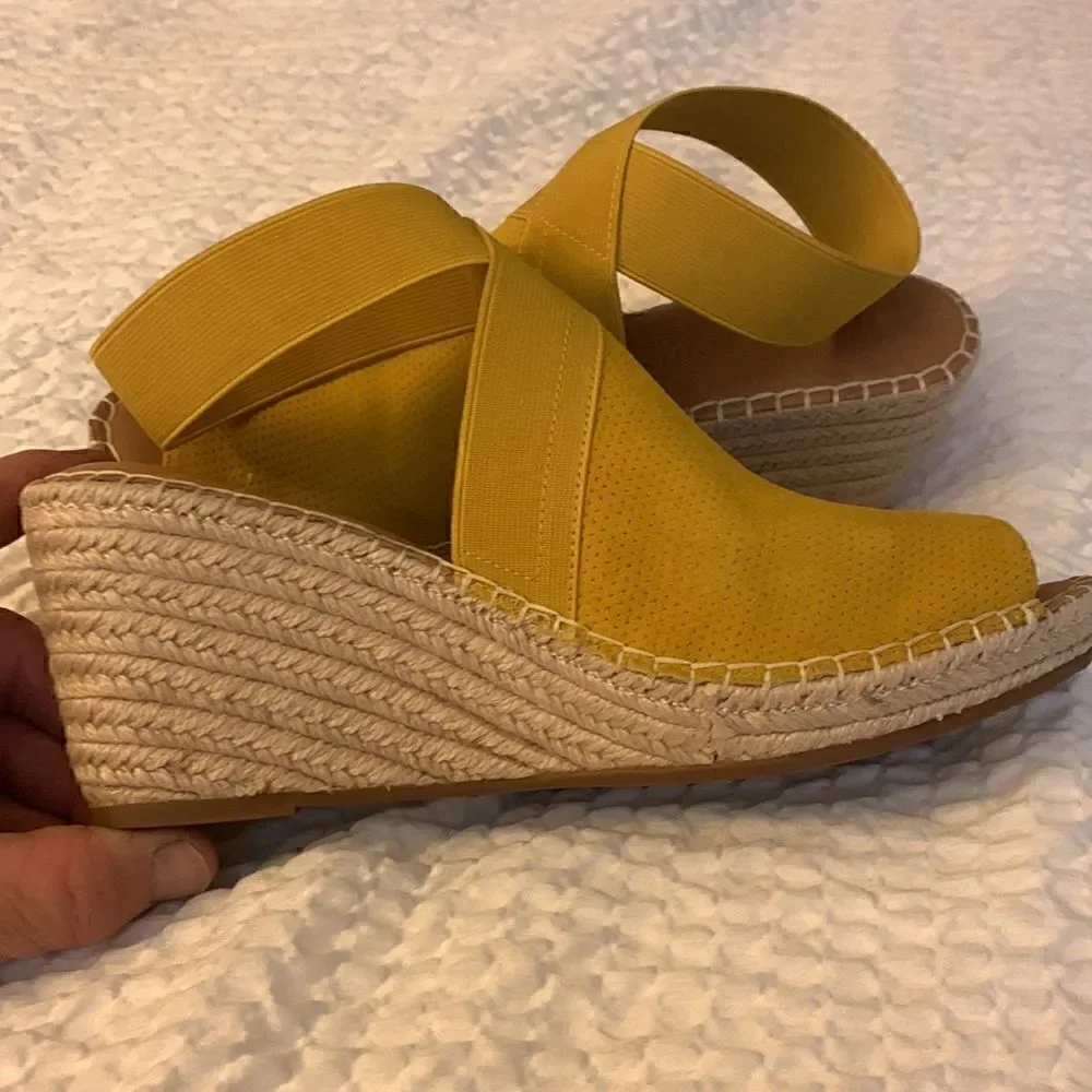 GENTLE SOULS, wedge. New condition,all leather uppers,  size 10